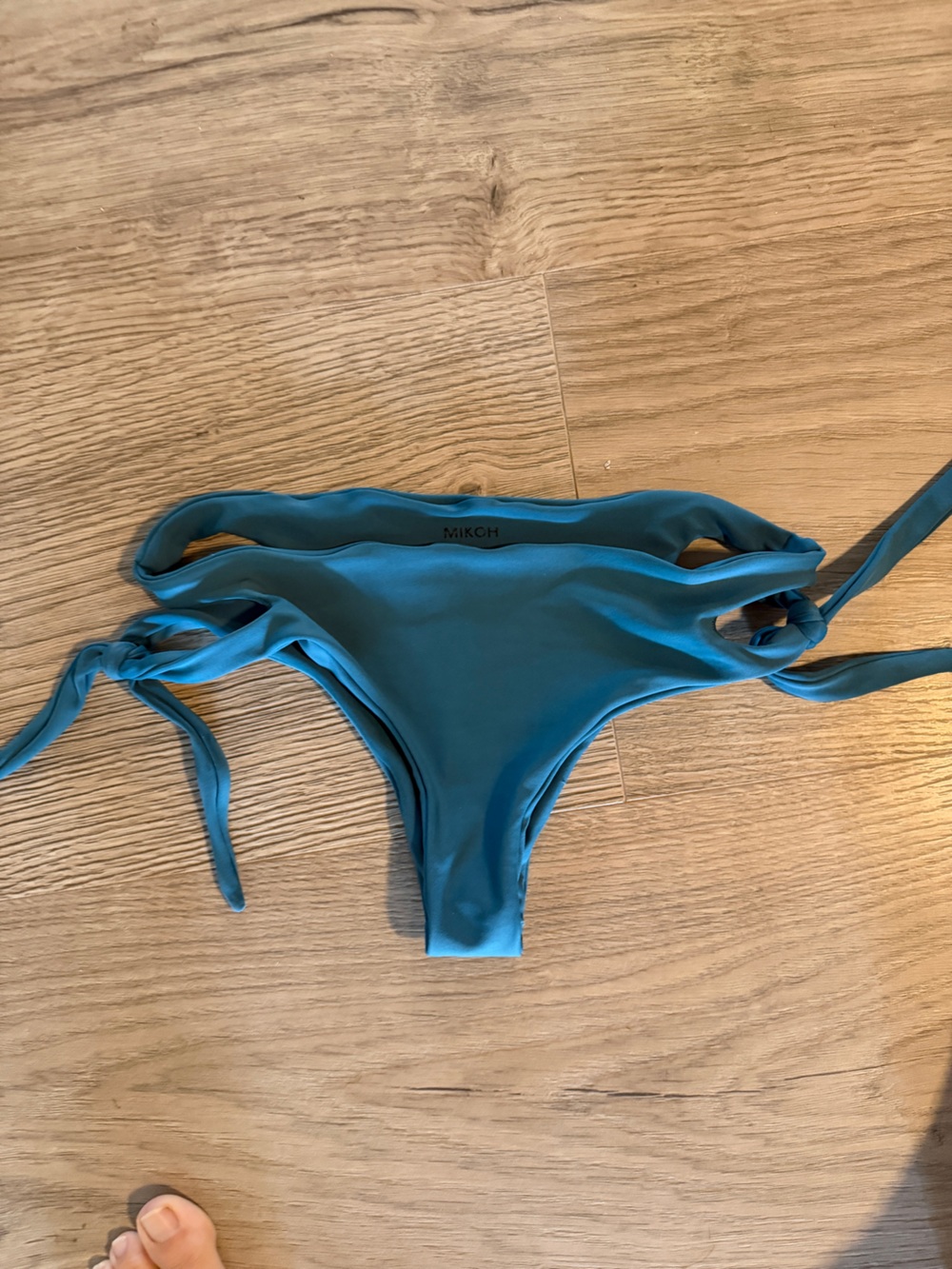 Mikoh Teal Tie-Side Bikini Bottom